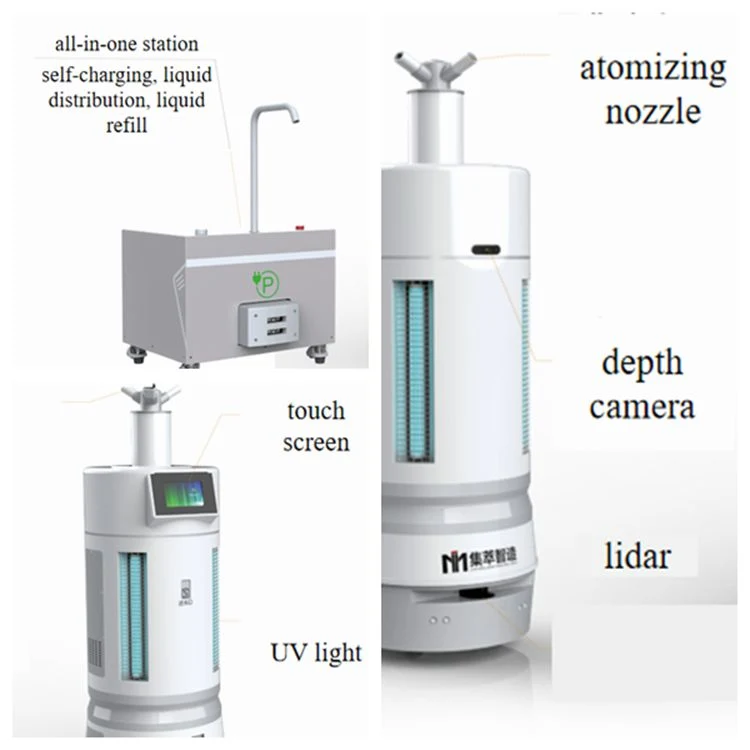 60*50*120cm Endoscope Washer Sterilization Robotic Disinfection Robot for Hotels, Offices, Hospitals