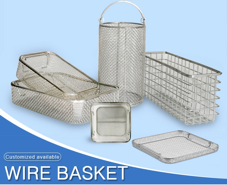 Stainless Steel Sterilization Metal Wire Mesh Basket